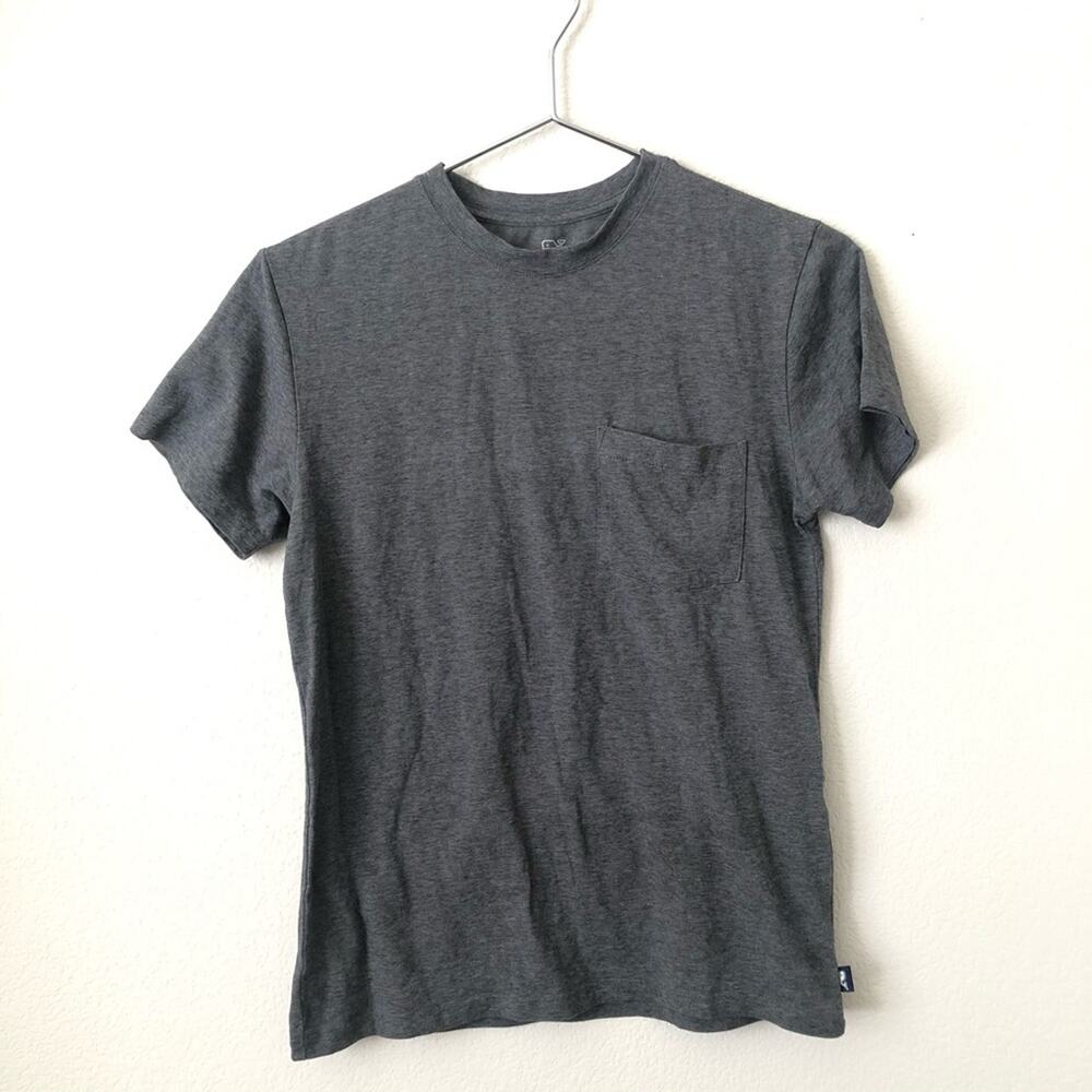 Vineyard Vines Edgartown T-Shirt short-sleeve pocket tee gray